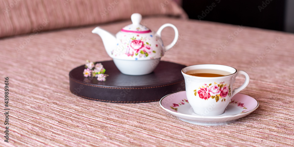 cup of tea and teapot cup of tea and teapot