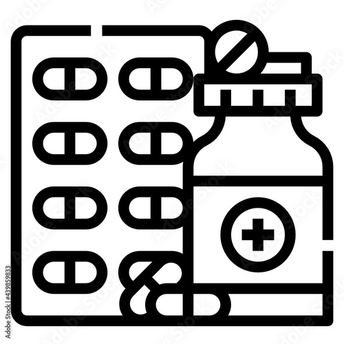 medicines line icon