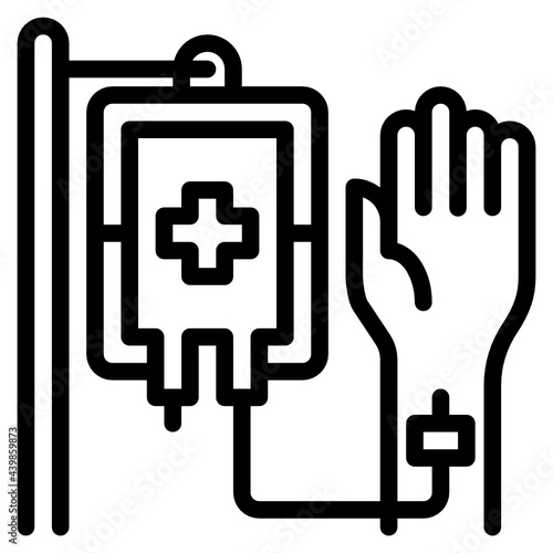 saline line icon