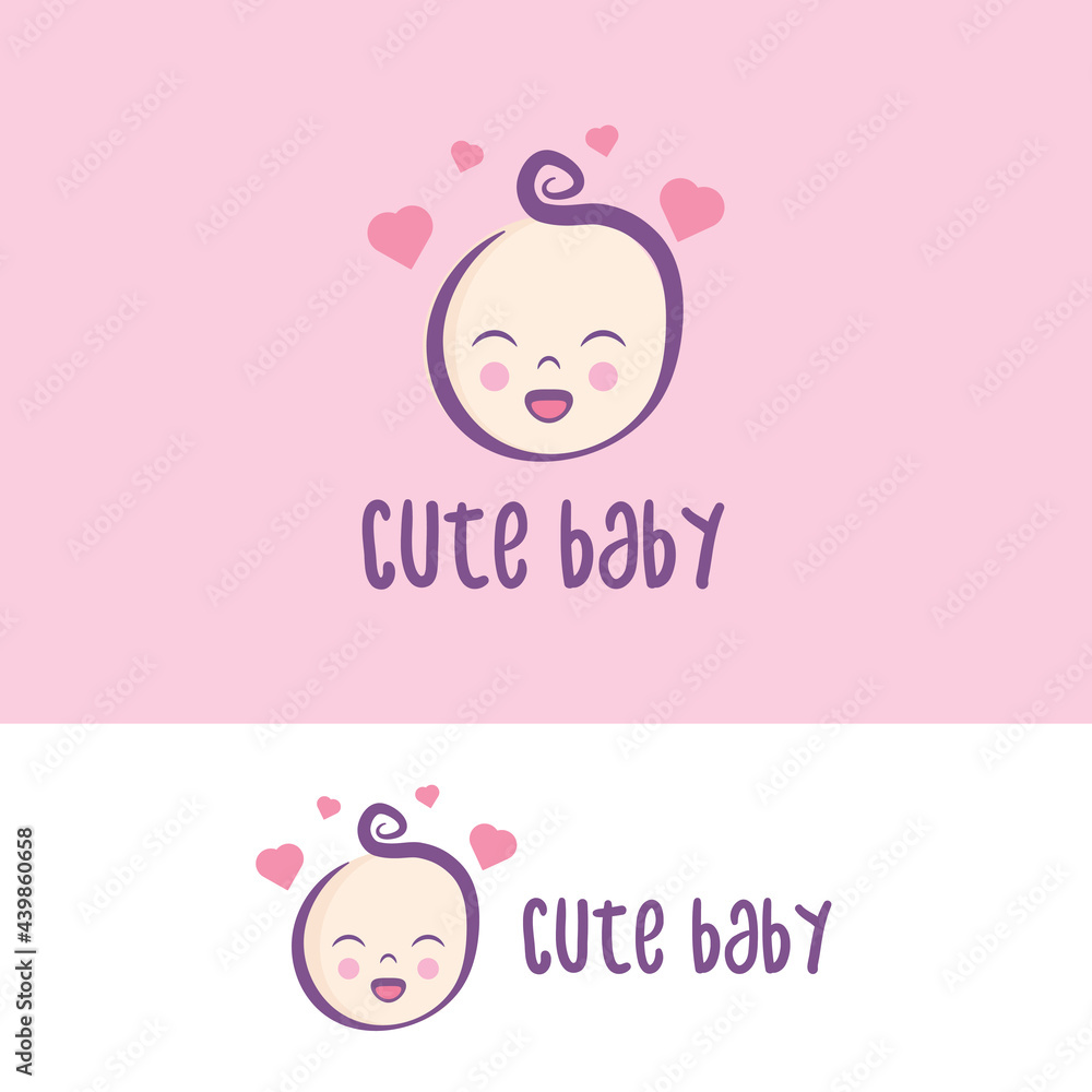 Baby Logo Template - cute baby Symbol Logo Baby Logo Template - cute baby Symbol Logo