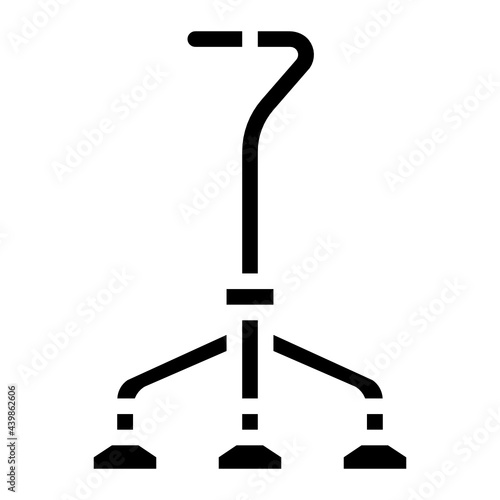 walking glyph icon
