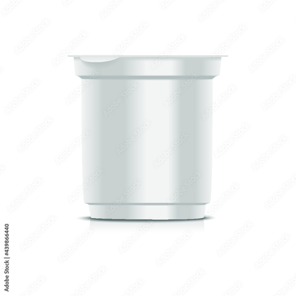 Blank White Packaging Container isolated on a white background Blank White Packaging Container isolated on a white background