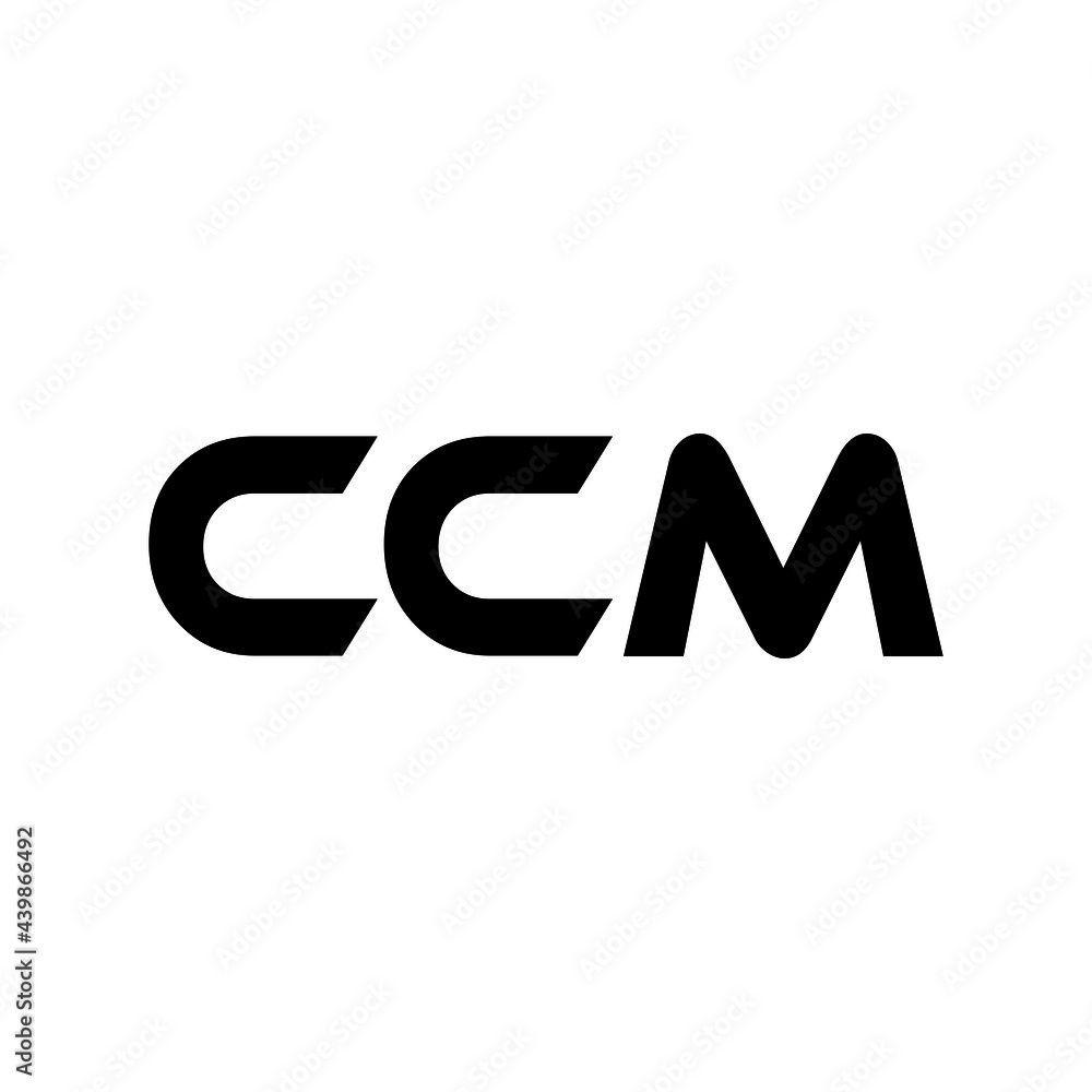 CCM letter logo design with white background in illustrator, vector logo modern alphabet font