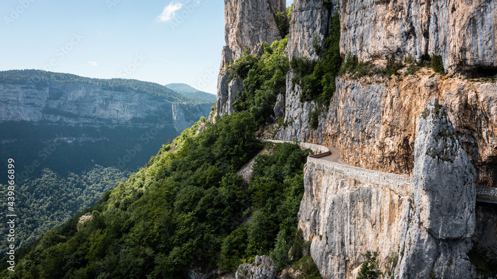 Route et paysage du Vercors en France