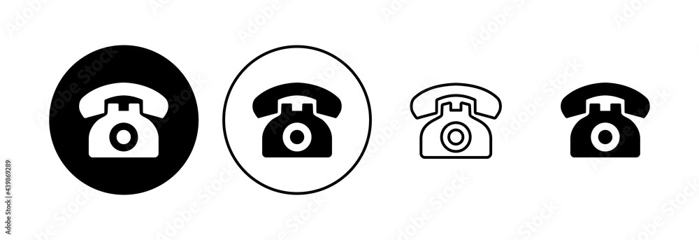 Telephone icon set. phone icon vector. Telephone icon set. phone icon vector.