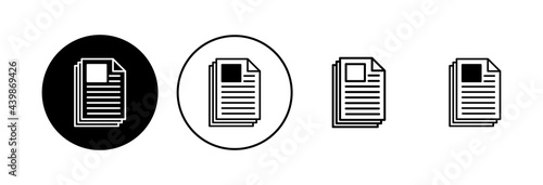 Newspaper icon set. news paper vector sign