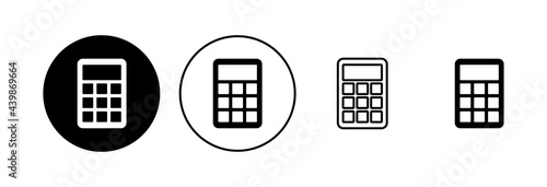 Calculator icon set. Accounting calculator icon. calculator vector