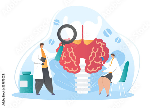Endocrinologists diagnose and treat thyroid gland.