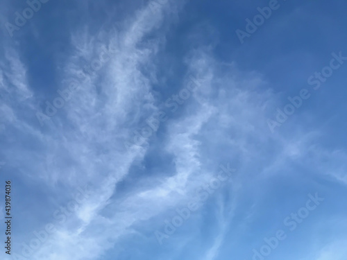 sky and white clouds pattern texture background.