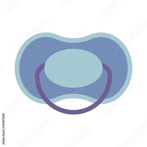Baby pacifier or dummy or soother in vector icon