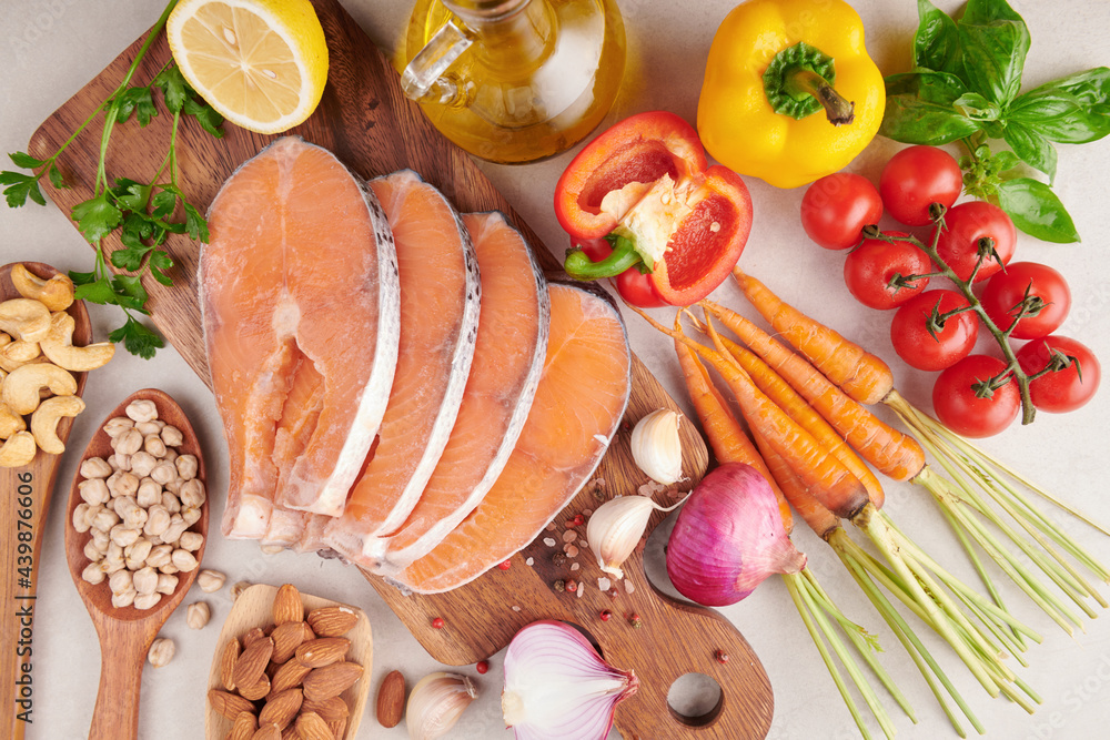 Balanced Nutrition Concept For Clean Eating Flexitarian Mediterranean balanced-nutrition-concept-for-clean-eating-flexitarian-mediterranean