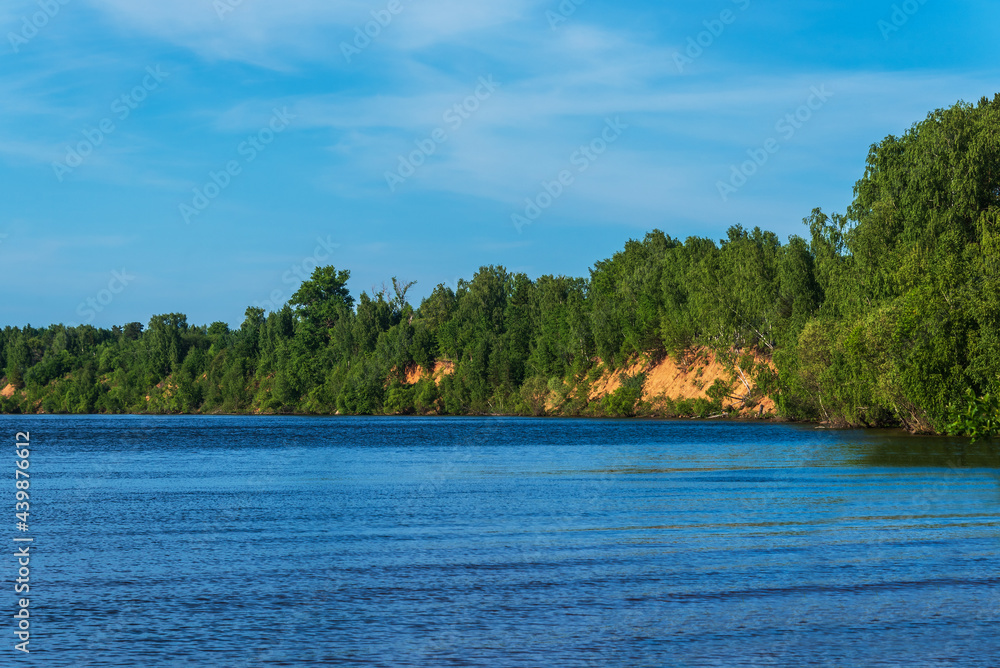 Beautiful scenery with river coast. Beautiful scenery with river coast.