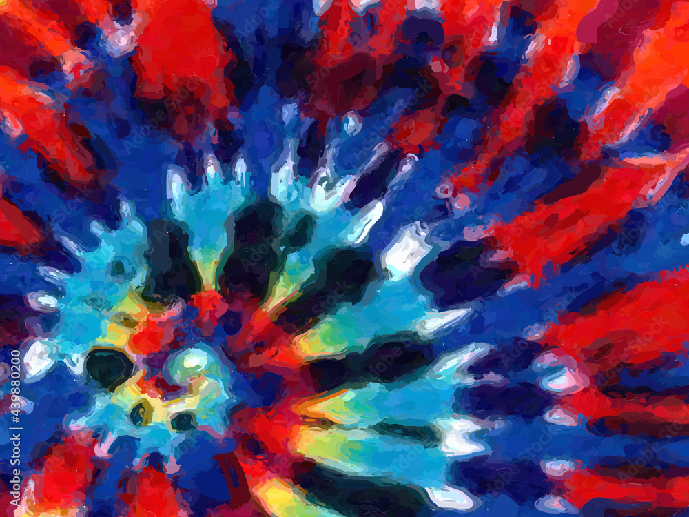 tie-dye oil paint style abstract vector  illustration 