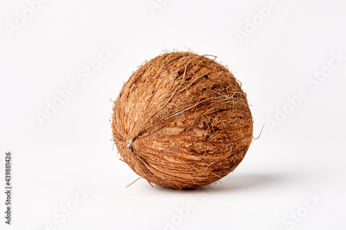 coconut isolated, coconut ice cream on a white background