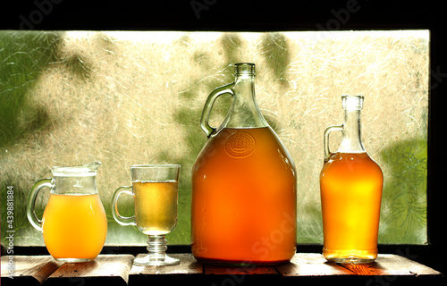 Kombucha keto diet drink. Orange and lemon Flavored Kombucha