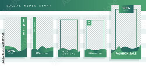 Banners Bundle Kit Set of Social Media Instagram Story. Geometric Stories Sale Banner Background ,Poster, Flyer, Coupon, Layout Composision Golden, Smartphone Templates Story editable eps 10 vector