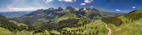 Luftaufnahme vom Gantrisch (Gurnigel) Schweiz Juni 2021 