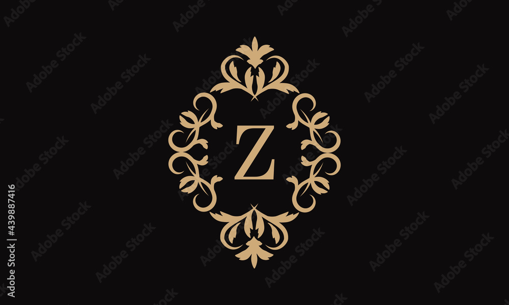 Elegant logo for business. Exquisite company brand icon, boutique. Monogram with the letter Z.