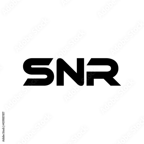 SNR letter logo design with white background in illustrator, vector logo modern alphabet font overlap style. calligraphy designs for logo, Poster, Invitation, etc.