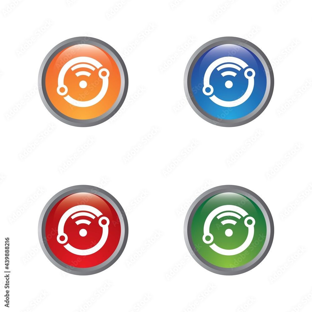 Technology logo icon set Technology logo icon set