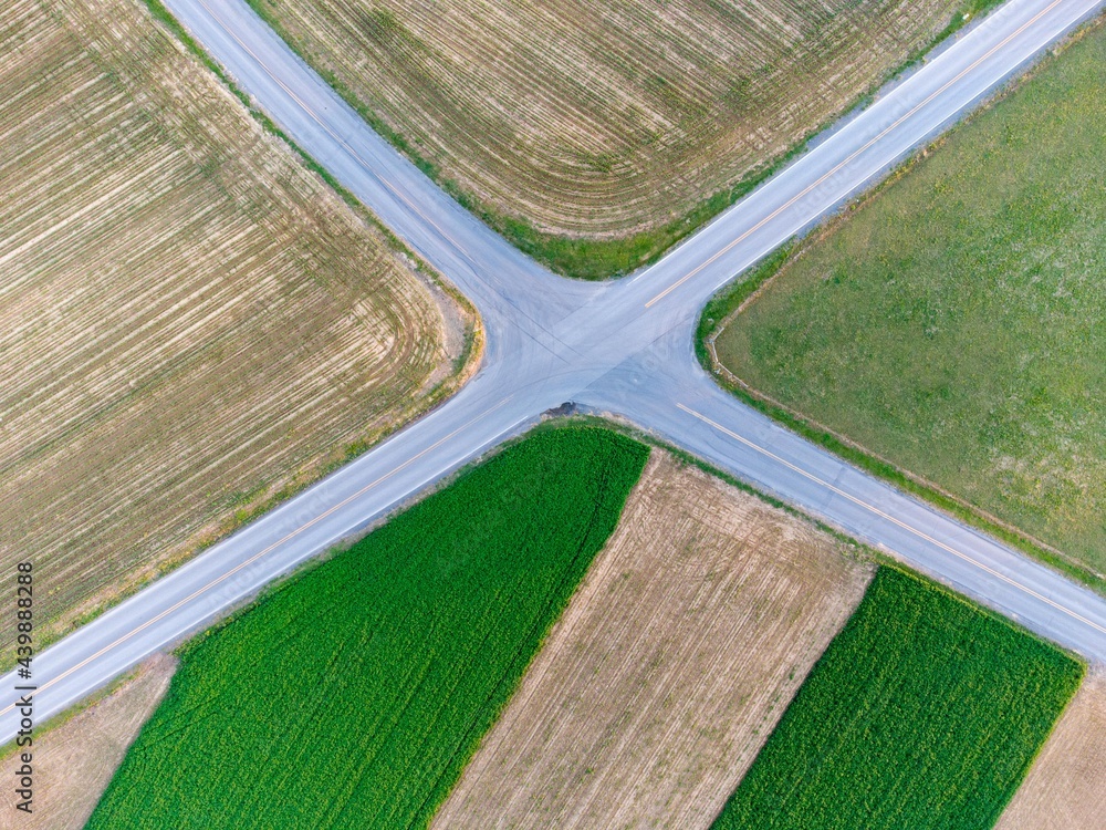 Aerial Road Intersection