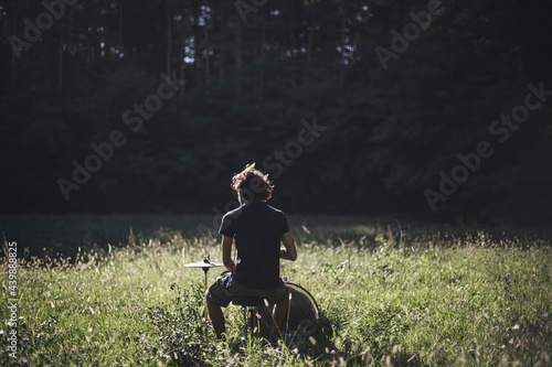 drummer in the nature photo