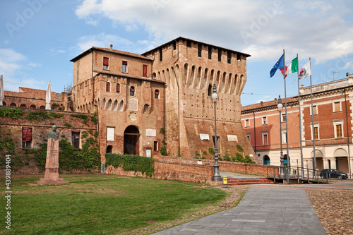 Quadro su tela Lugo, Ravenna, Emilia Romagna, Italy: Rocca Estense (Este Castle), the city hall