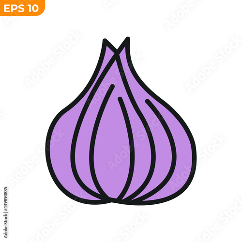 garlic icon symbol template for graphic and web design collection logo vector illustration