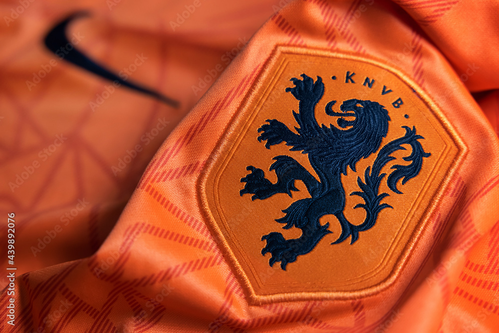 View of the Logo of Netherlands National Football Team Stock Photo | Adobe  Stock