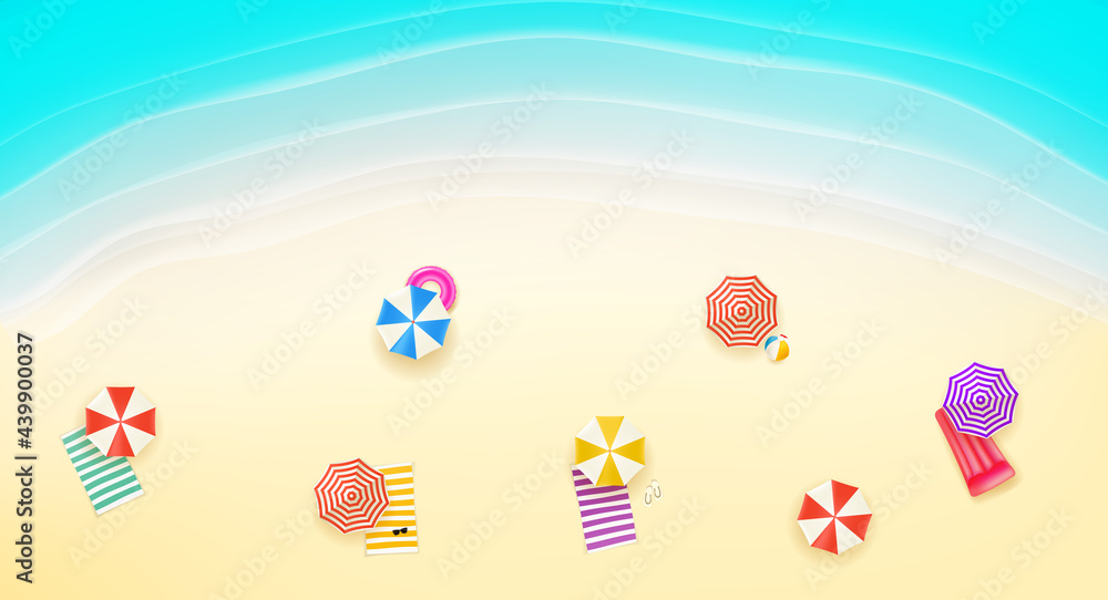 Bright sunny beautiful bay top view vector illustration Bright sunny beautiful bay top view vector illustration