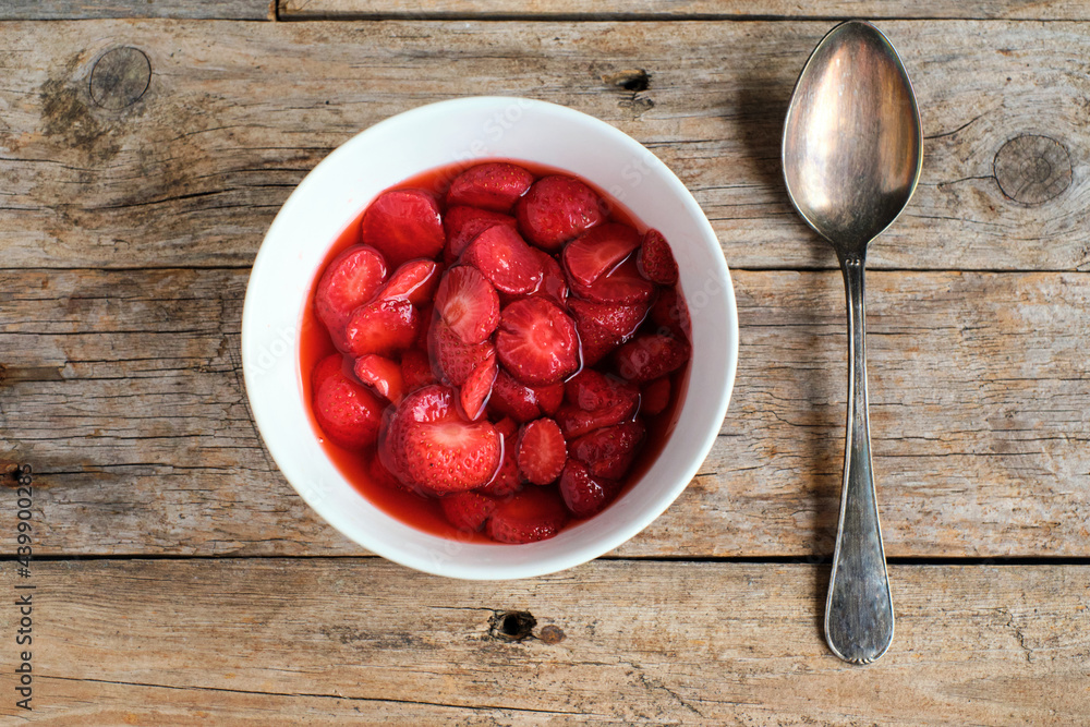 Strawberries in syrup Strawberries in syrup