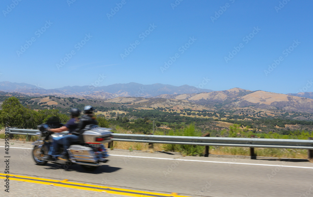 Motorcyle trip with stunning views of the mountains along central California. Motorcyle trip with stunning views of the mountains along central California.
