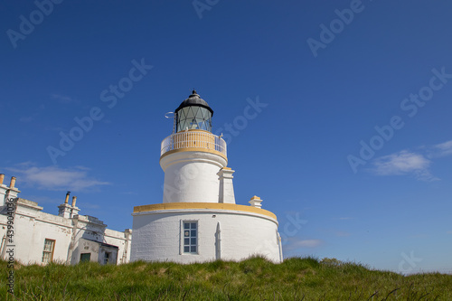 The lighthouse at Chanonry Point near Fortrose in the Scottish Highlands, UK