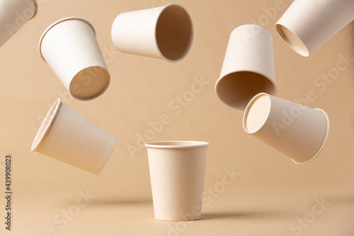 recyclable cardboard cups photo