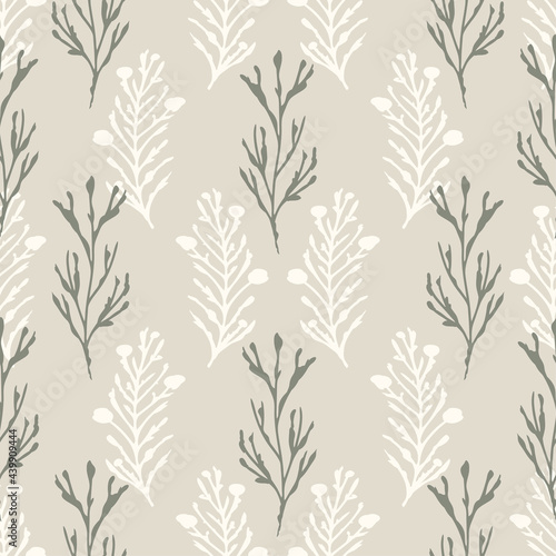 Botanical silhouette pattern