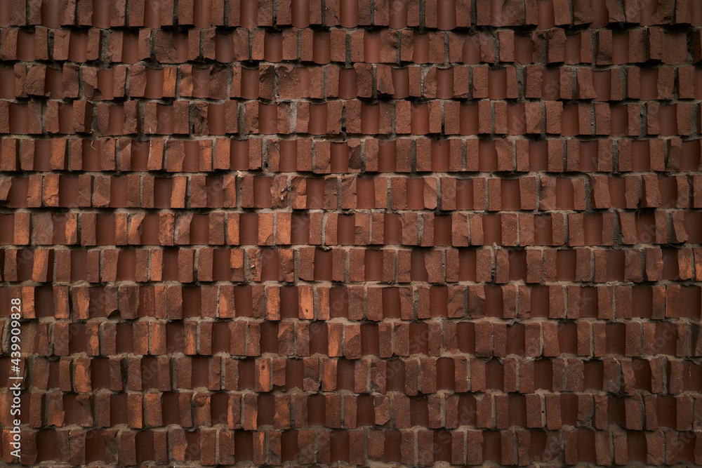 Wall of broken bricks Wall of broken bricks