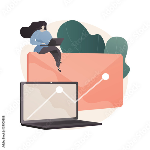 Email marketing abstract concept vector illustration.