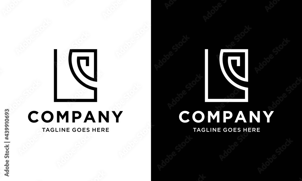 Logo design template, with line art horse head icon Logo design template, with line art horse head icon
