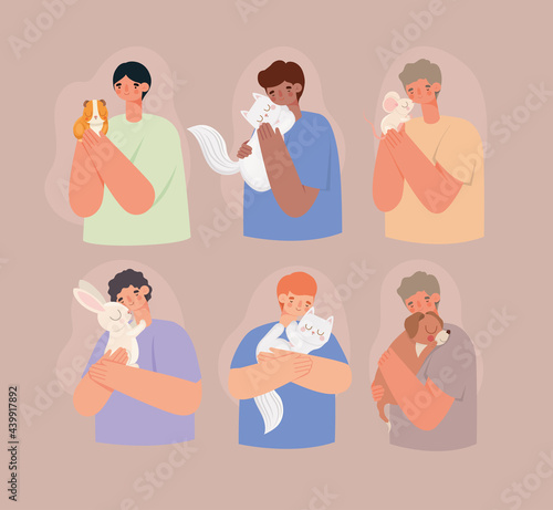 men and pets