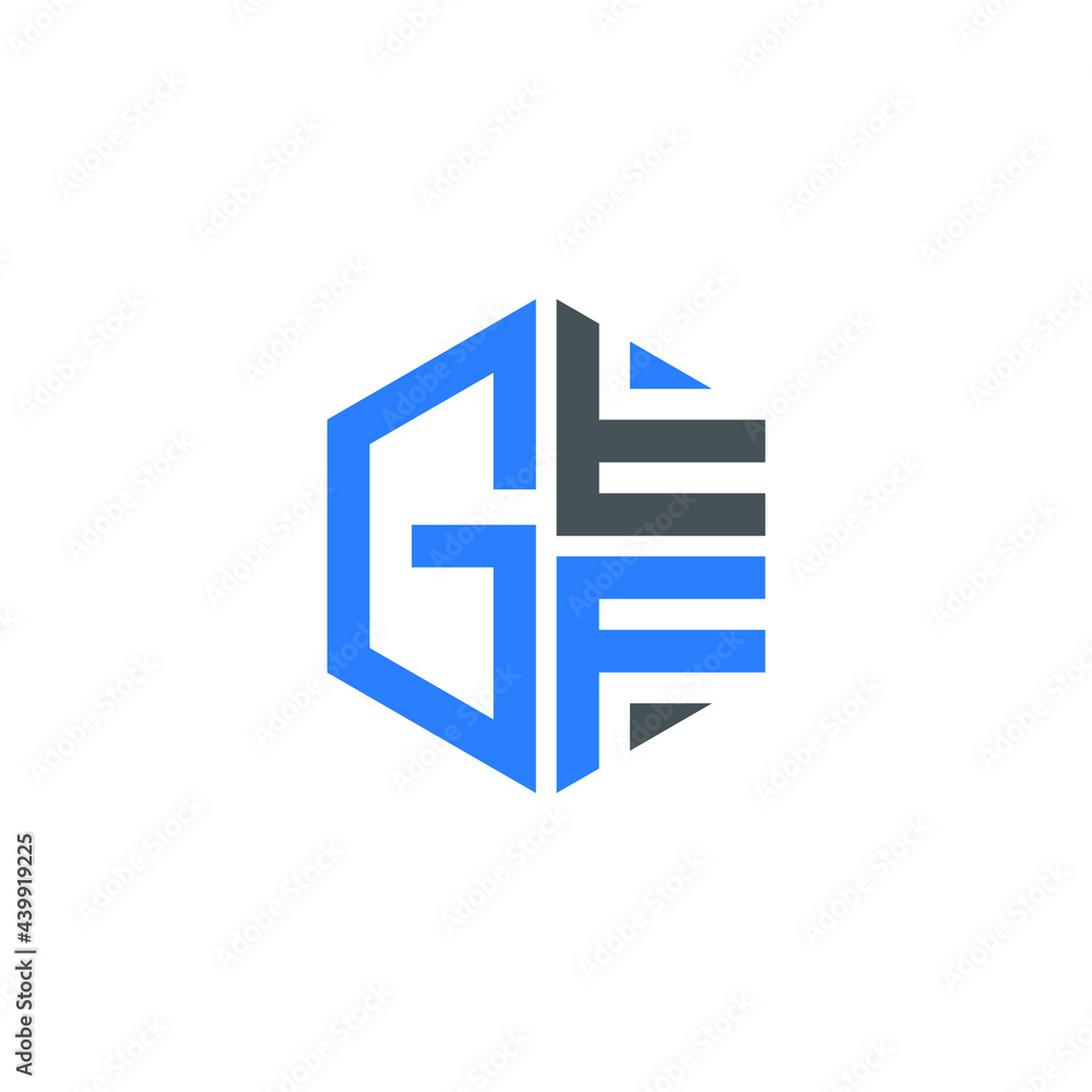 GFF logo GFF icon GFF vector GFF monogram GFF letter GFF minimalist GFF triangle GFF hexagon Unique modern flat abstract logo design 