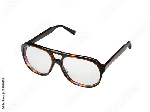 Modern glasses isolated on white