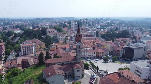 Urban landscape of Cantù, aerial view