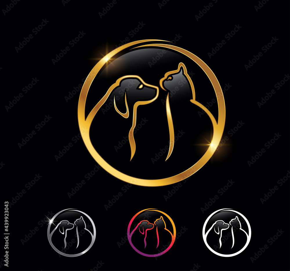 Golden Cat and Dog Circle Golden Cat and Dog Circle