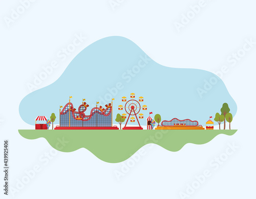 fair and rollercosters