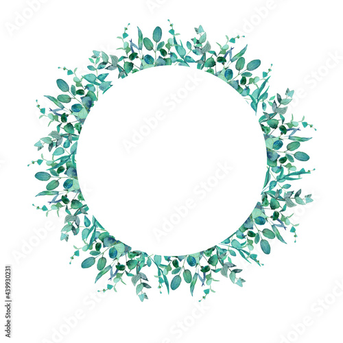 frame with floral ornament