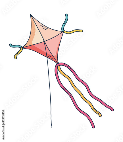 colorful kite flying