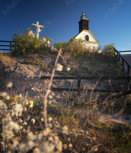 Chapel in Budaörs, Hungary on top of the hill