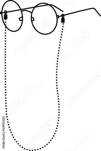 Eyeglass Chains , vector illustration