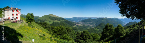 Landscape of Valle Intelvi from Sasso Gordona Mountain