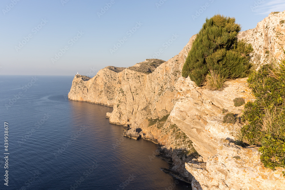 Cliffs at Cap Formentor lighthouse